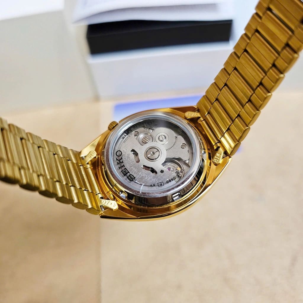 Reloj SEIKO 5 SNXS80K1 Automático Acero Hombre Dorado4