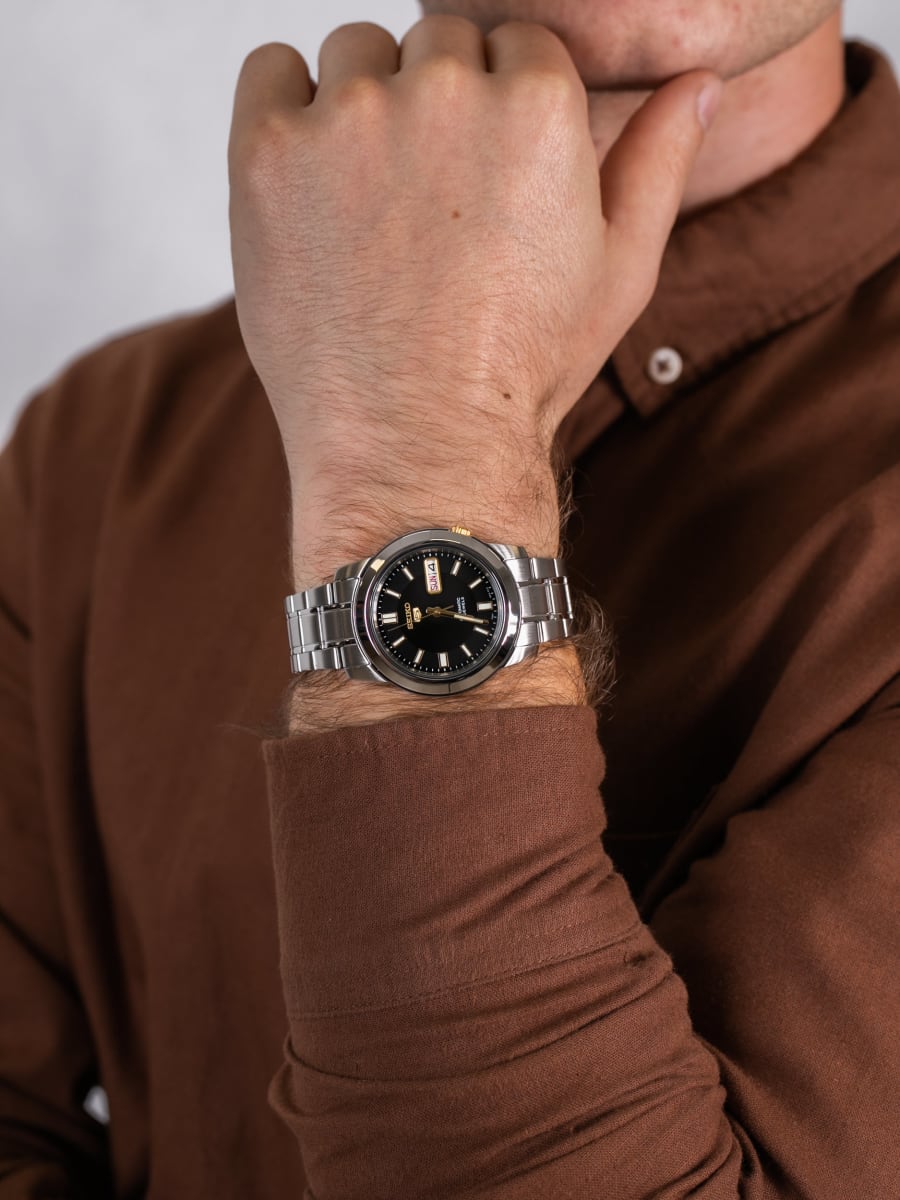 Reloj SEIKO 5 SNKK17K1 Automático Acero Hombre Plateado4