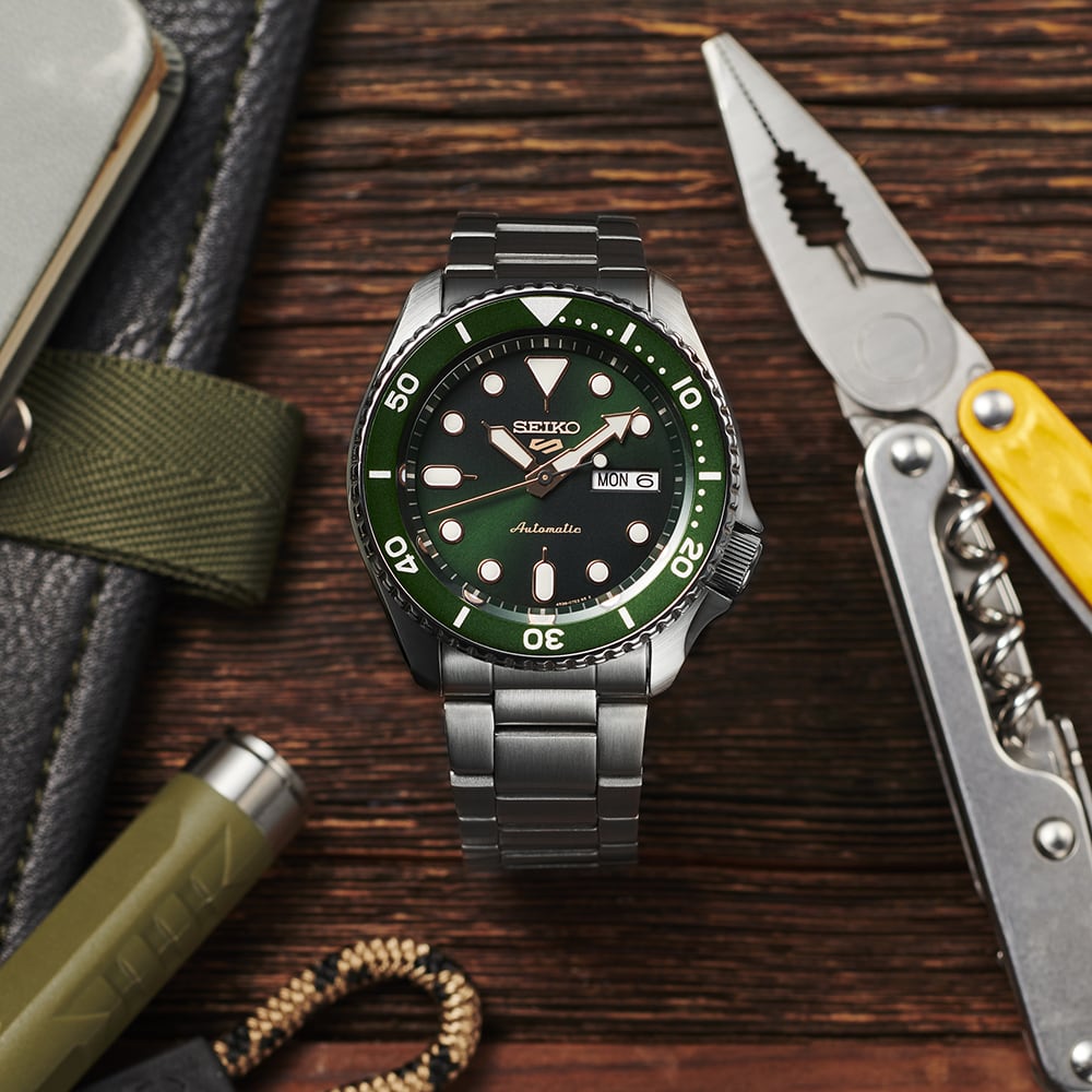 Reloj SEIKO 5 Sports SRPD63K1 Automático Acero Hombre Plateado2