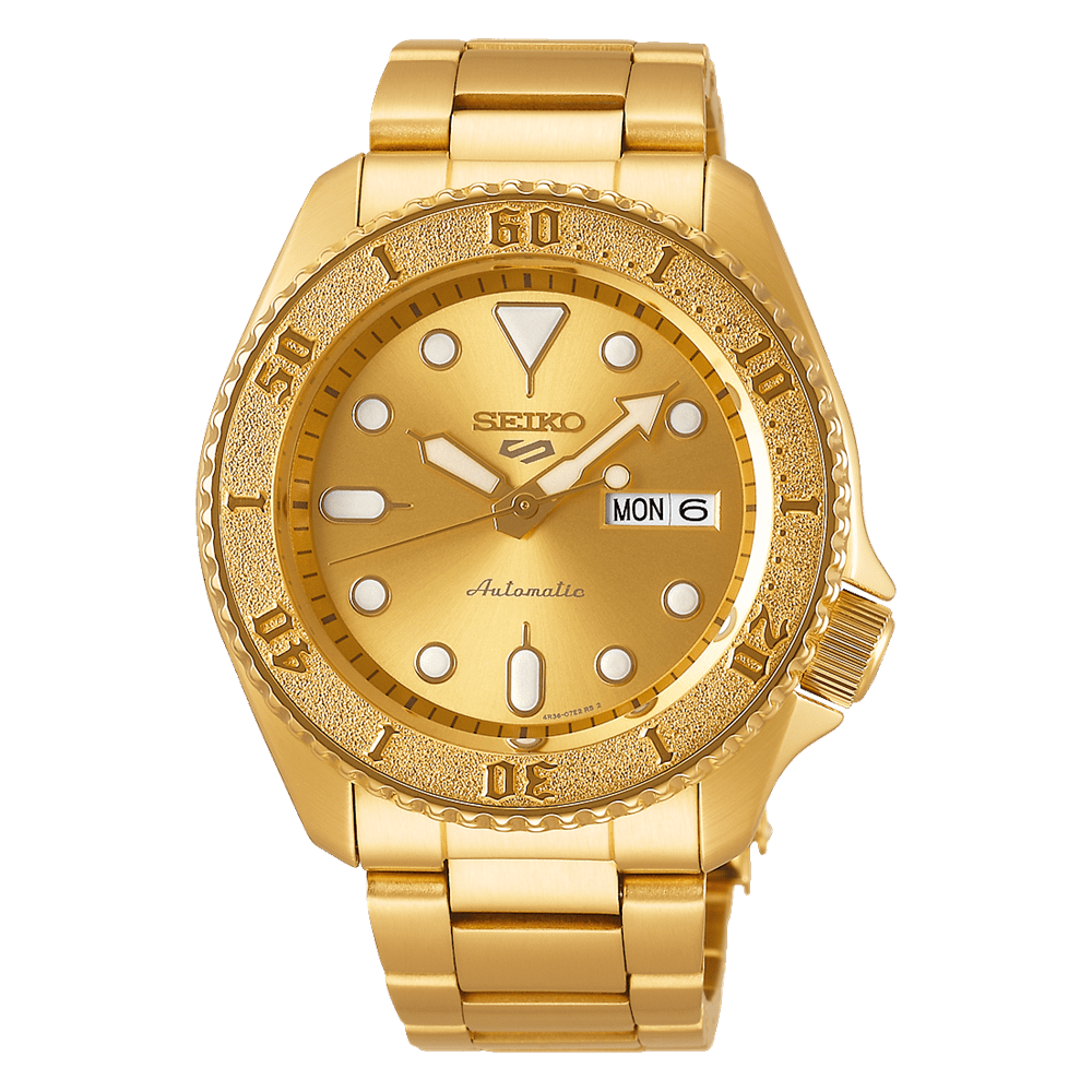 Reloj SEIKO 5 Sports SRPE74K1 Automático Acero Hombre Dorado1