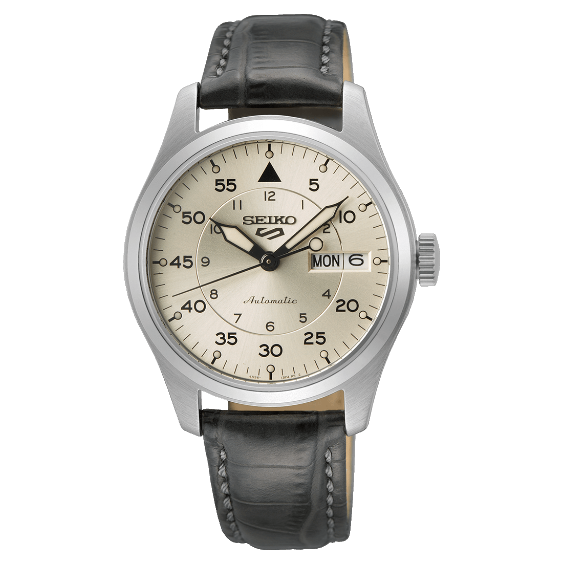 Reloj SEIKO 5 Sports SRPJ87K1 Automático Cuero Hombre Plateado1