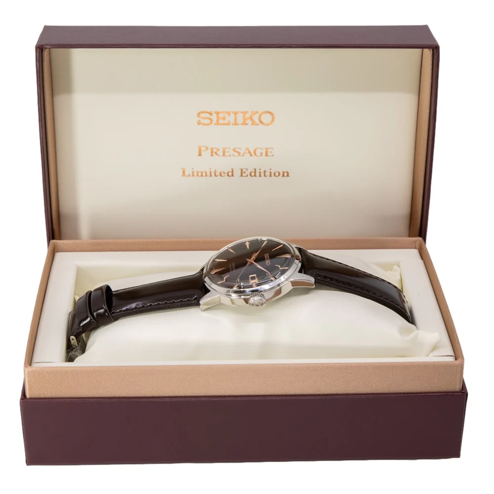 Reloj SEIKO PRESAGE SRPK75J1 Purple Sunset Limited Edition Cocktail4