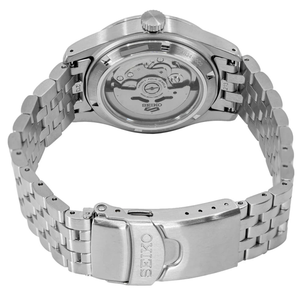 Reloj SEIKO 5 Sports GMT Field Style SSK023K1 Automático Acero Hombre Plateado3