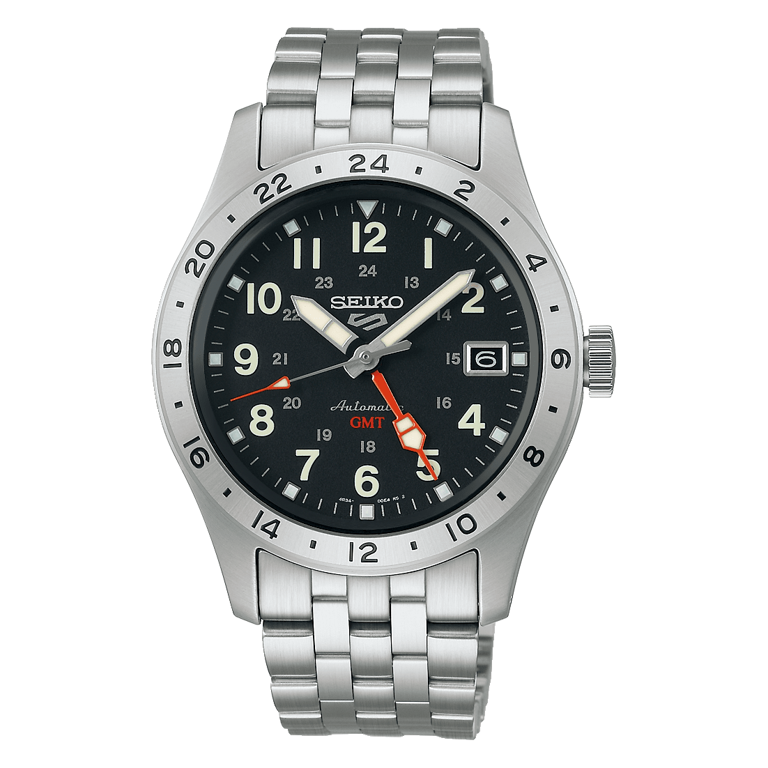 Reloj SEIKO 5 Sports GMT Field Style SSK023K1 Automático Acero Hombre Plateado1