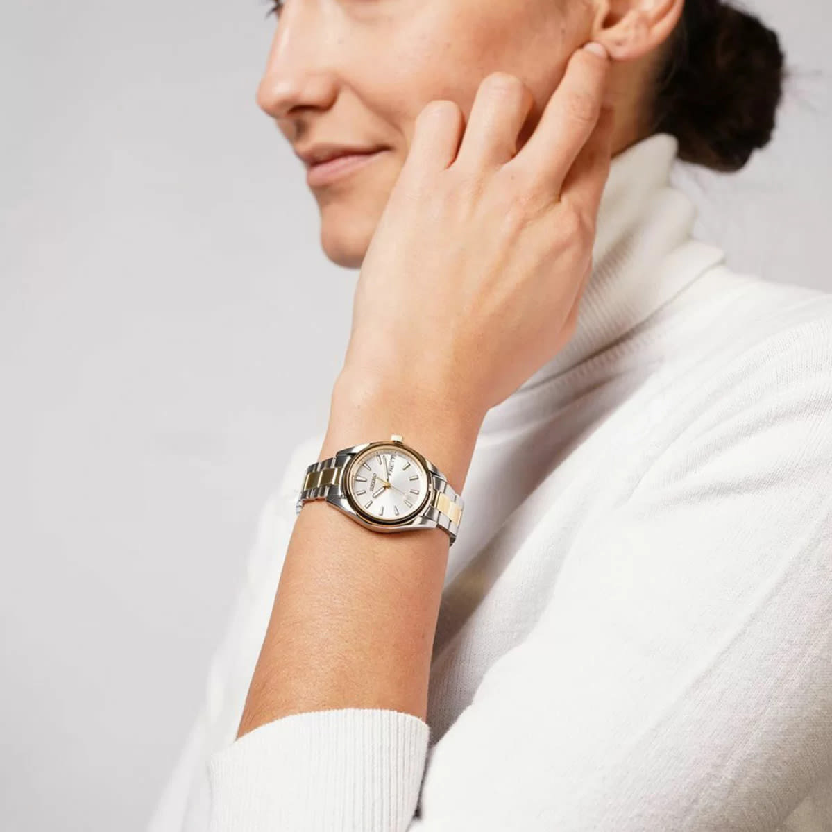 Reloj SEIKO SUR454P1 Cuarzo Acero Mujer Plateado/Dorado2