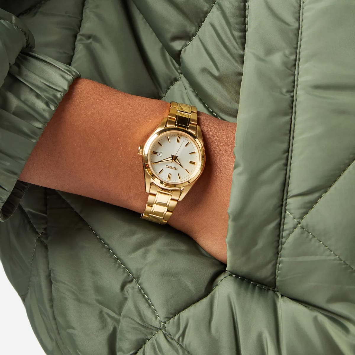 Reloj SEIKO SUR632P1 Cuarzo Acero Mujer Dorado12
