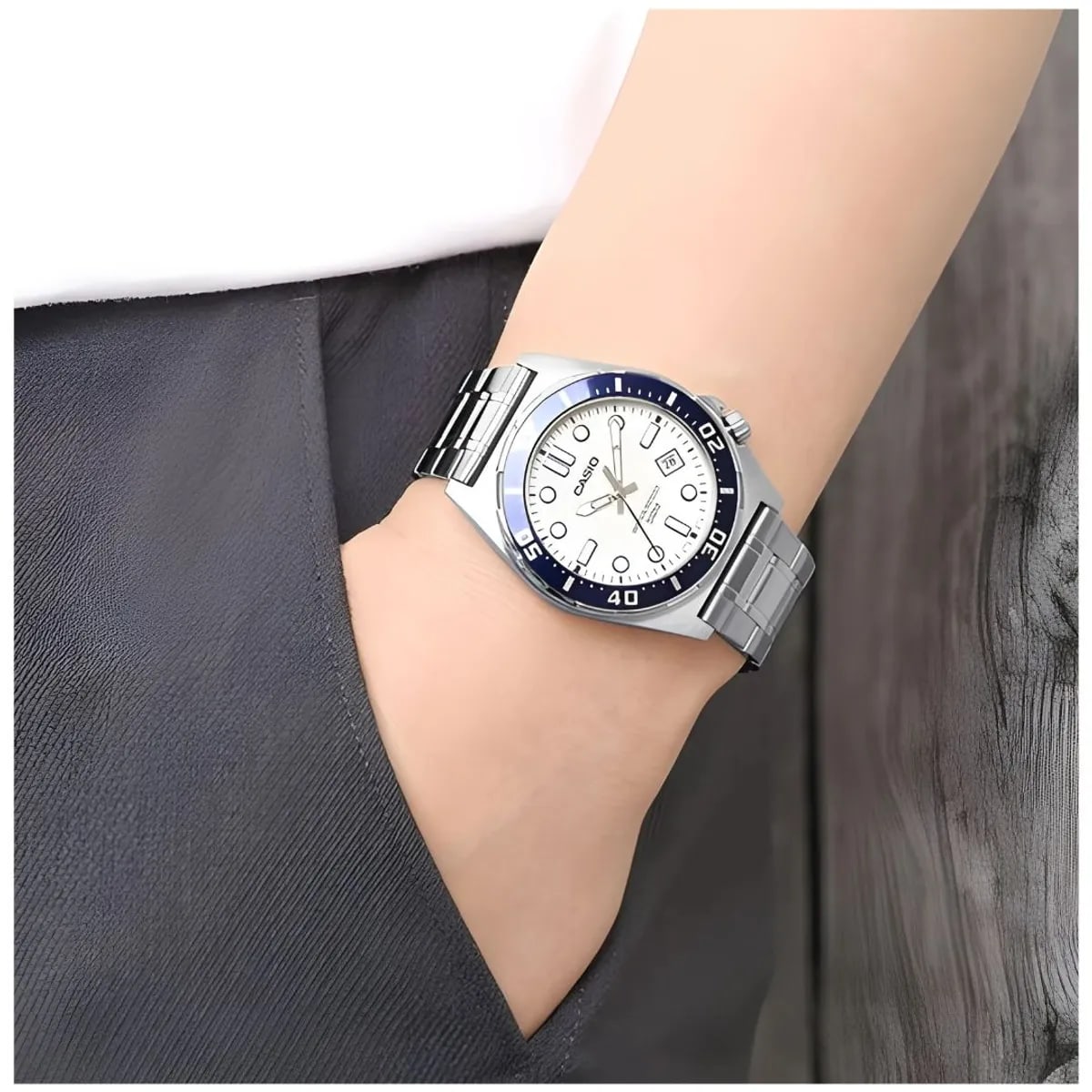 Reloj CASIO Regular MTD-135D-7A Acero Hombre Plateado3