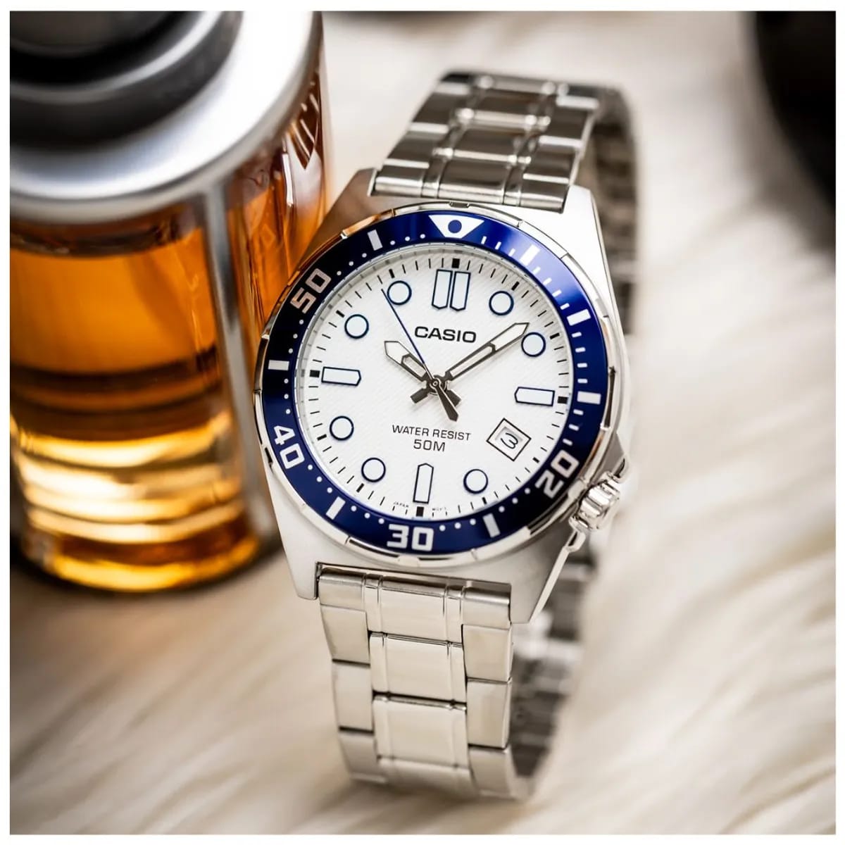 Reloj CASIO Regular MTD-135D-7A Acero Hombre Plateado4