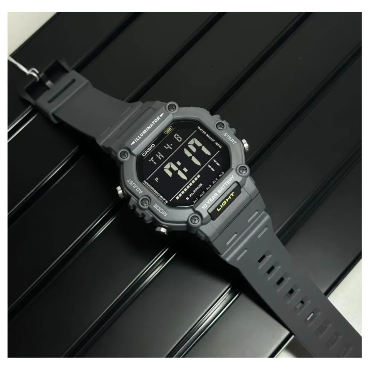 Reloj CASIO Regular AE-1600H-8B Resina Juvenil Gris3