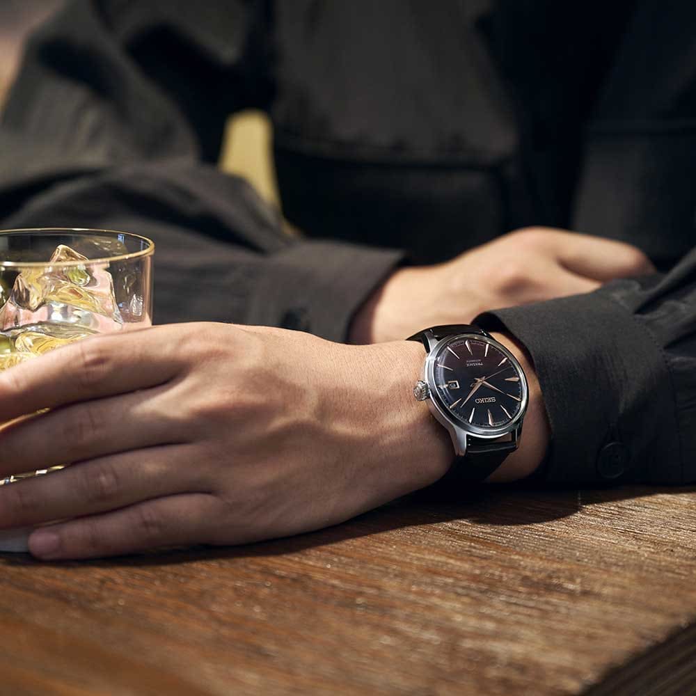 Reloj SEIKO PRESAGE SRPK75J1 Purple Sunset Limited Edition Cocktail6