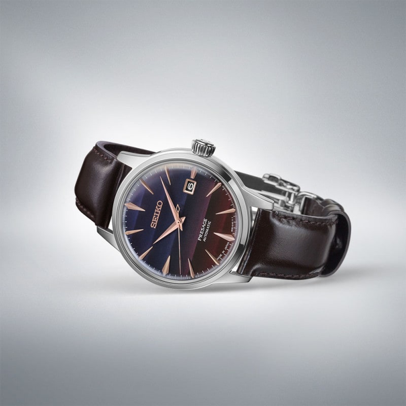 Reloj SEIKO PRESAGE SRPK75J1 Purple Sunset Limited Edition Cocktail3