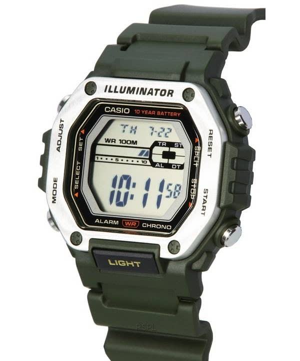 Reloj CASIO Regular MWD-110H-3A Resina Hombre Verde2