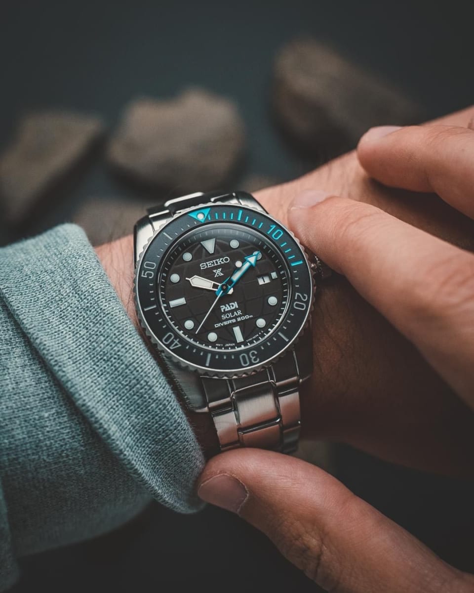 Reloj SEIKO PROSPEX PADI Diver SNE575P1 Solar Acero Hombre Plateado9