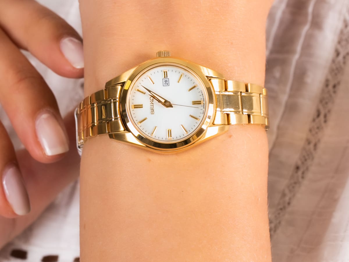 Reloj SEIKO SUR632P1 Cuarzo Acero Mujer Dorado9