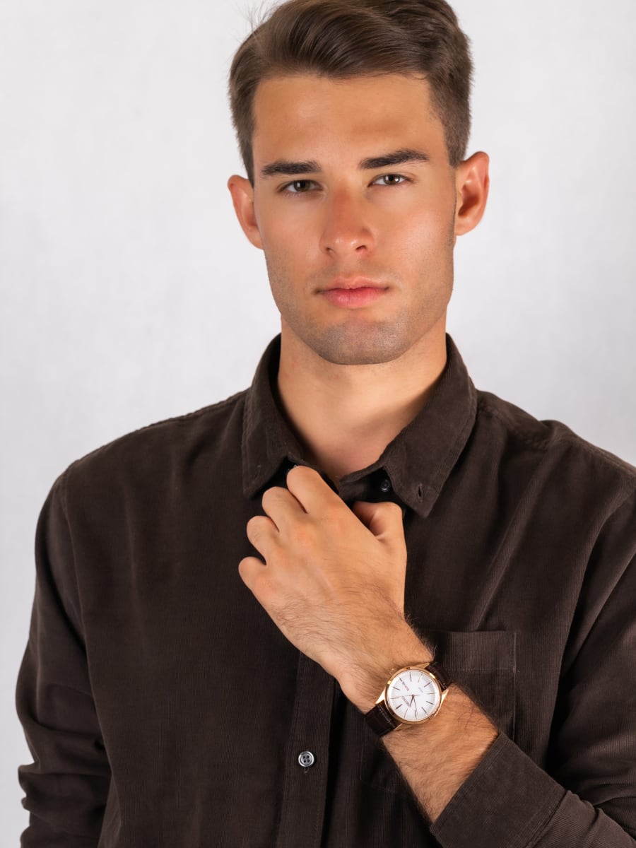 Reloj SEIKO SNE530P1 Solar Cuero Hombre Marrón2