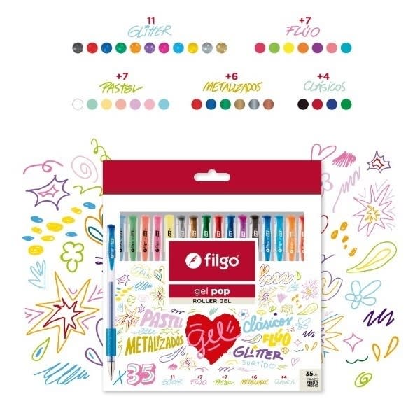 THE GARAGE COMPANY Roller gel POP/ Estuche 35 surtido THE GARAGE COMPANY Roller gel POP/ Estuche 35 surtido