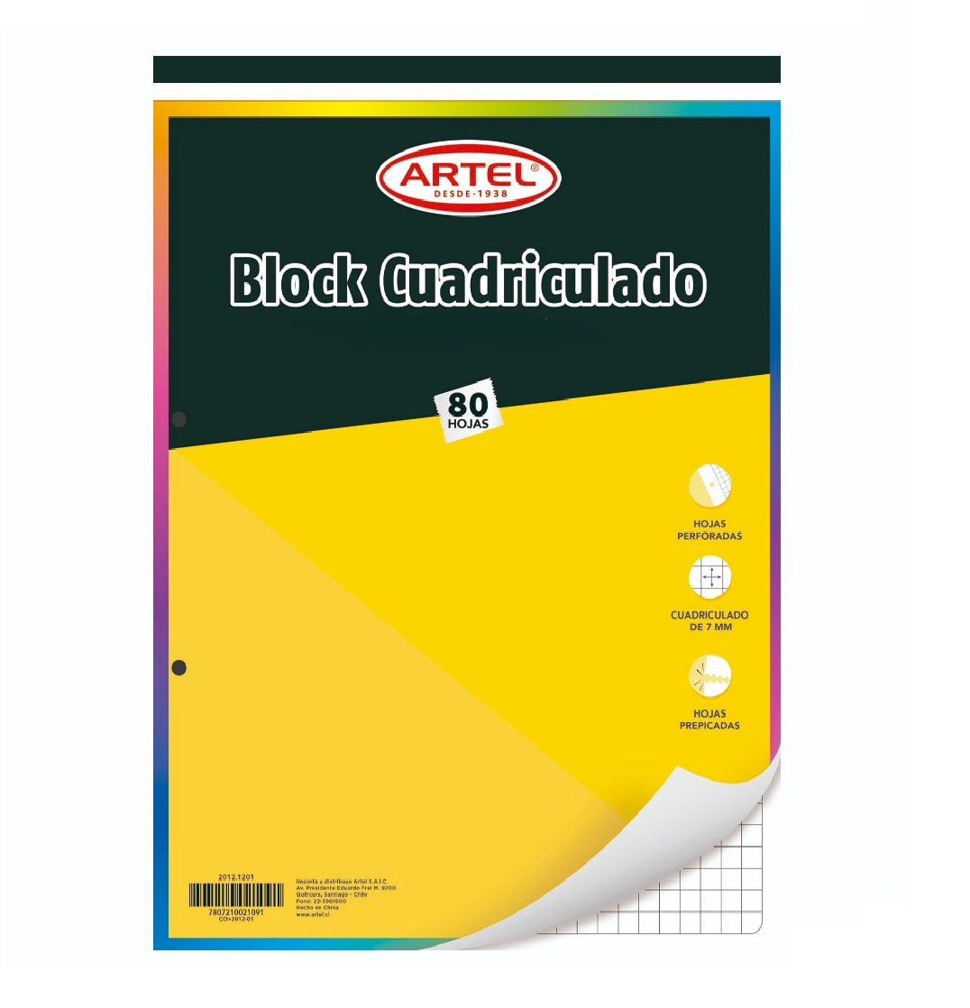 Cuaderno Lamela F80 - 80 Hojas A4 (2.5mm) - Espiral Simple - 8 Colores Surtidos