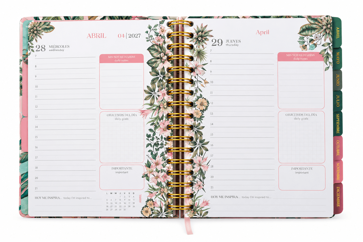 Mooving Agenda Diaria Florar
