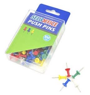 Push Pin Color Es Sello push Pins x 100 unid. de color | distribuidoraylibreriaabsa