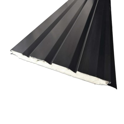 METALSIDE PANEL EXTERIOR EBANO NEGRO - CAJA 10 UNIDADES