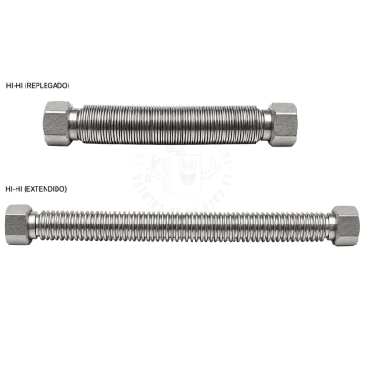 FLEXIBLE EXTENSIBLE DE ACERO INOXIDABLE 3/4