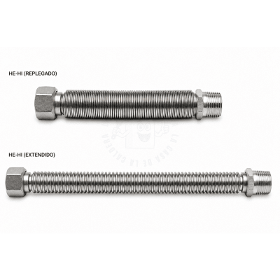 FLEXIBLE EXTENSIBLE DE ACERO INOXIDABLE 3/4
