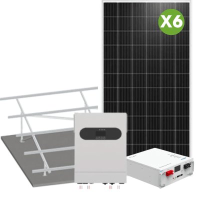KIT SOLAR 5kW COMPLETO CON BATERÍA DE LITIO