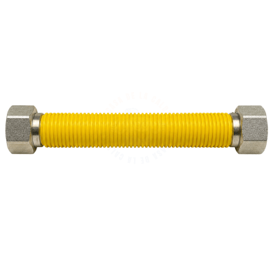 FLEXIBLE DE ACERO INOXIDABLE PARA GAS 3/4” HI-HI 50 CM PARA CONEXIONES DE GAS