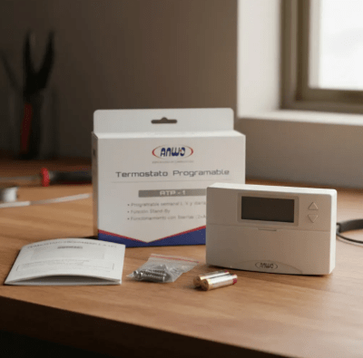 TERMOSTATO AMBIENTE DIGITAL PROGRAMABLE ANWO ATP1