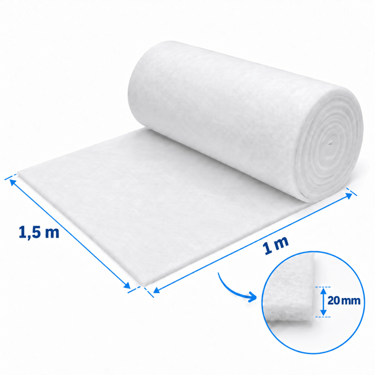 FILTRO RETENCION DE POLVO G4 100 CM X 150 CM X 2 CM2