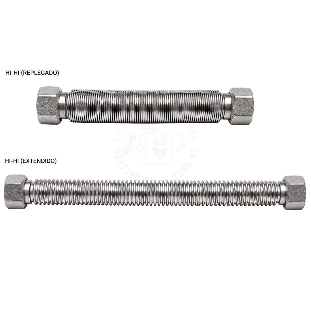 FLEXIBLE EXTENSIBLE DE ACERO INOXIDABLE 1/2