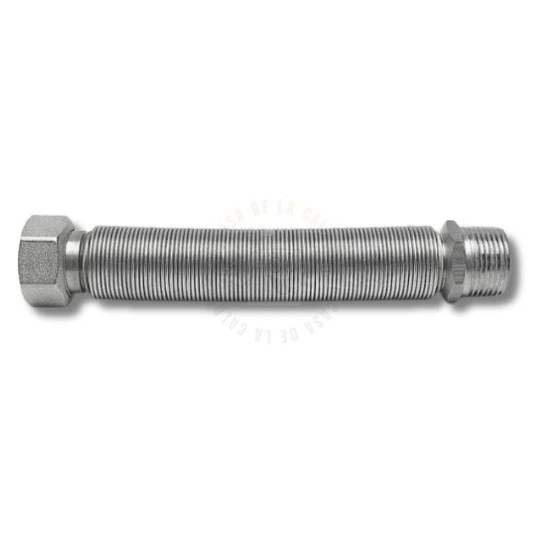 FLEXIBLE EXTENSIBLE DE ACERO INOXIDABLE 1” HI-HE 50/100 CM PARA CONEXIONES DE AGUA Y CALEFACCIÓN 1