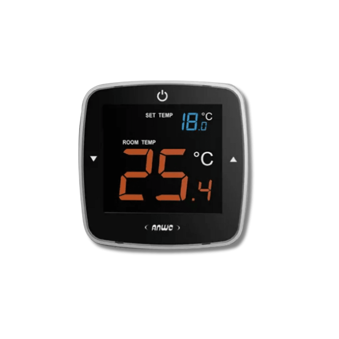 TERMOSTATO AMBIENTAL DE CALEFACCION SIMPLE ATS-PANTALLA TÁCTIL / ON-OFF/ NEGRO 1
