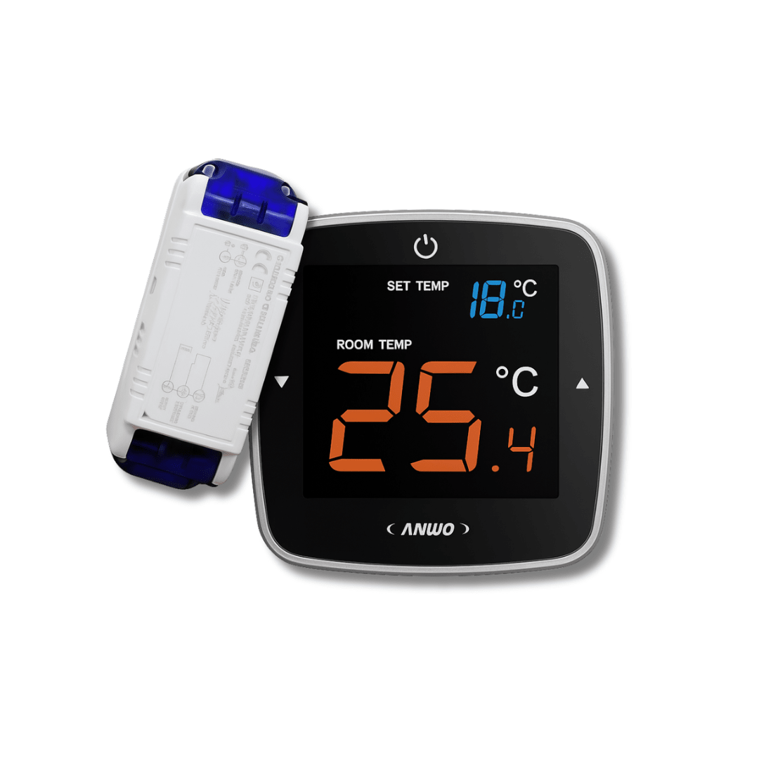 TERMOSTATO AMBIENTAL DE CALEFACCION SIMPLE  ATS-PANTALLA TÁCTIL / ON-OFF / RADIOFRECUENCIA 1