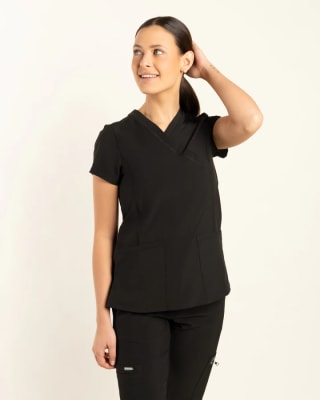 DELANTAL MUJER SPORT STRETCH NEGRO