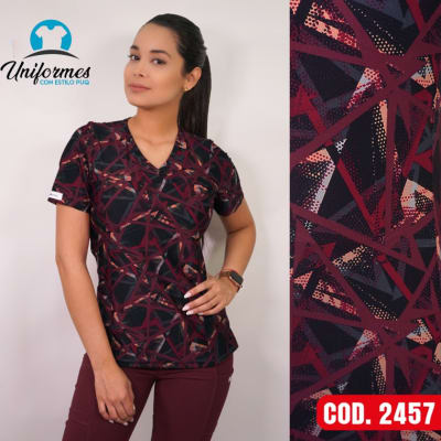 DELANTAL ESTAMPADO ELASTICADO 2457