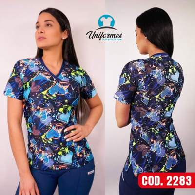 DELANTAL ESTAMPADO ELASTICADO 2283