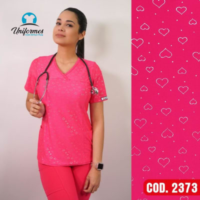 DELANTAL ESTAMPADO ELASTICADO 2373