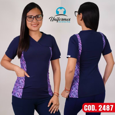 DELANTAL ESTAMPADO ELASTICADO 2487