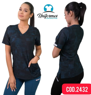 DELANTAL ESTAMPADO ELASTICADO 2432