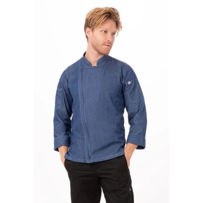 CHAQUETA CIERRE URBAN JEANS AZUL