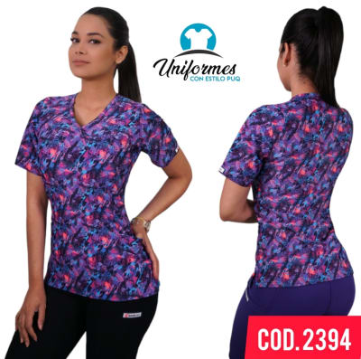 DELANTAL ESTAMPADO ELASTICADO 2394