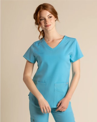 DELANTAL MUJER WONDER TURQUESA