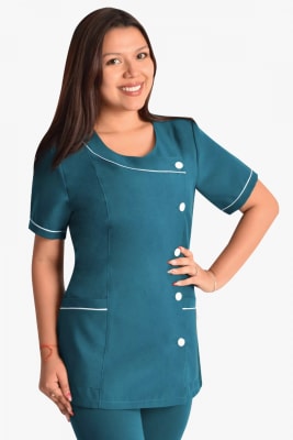 DELANTAL ARYHANA AZUL ACERO