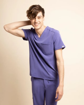 DELANTAL HOMBRE COMFORT MORADO