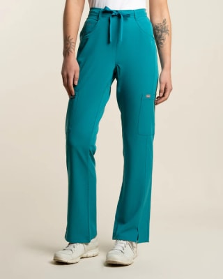 PANTALON MUJER COMFORT TEAL BLUE