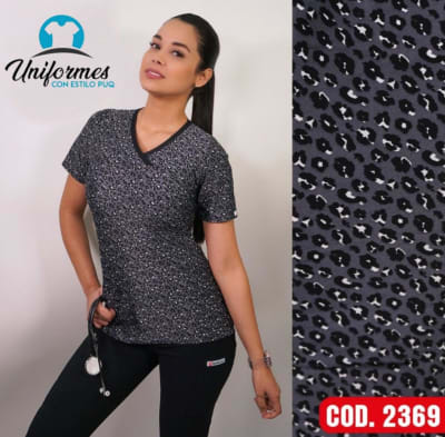 DELANTAL ESTAMPADO ELASTICADO 2369