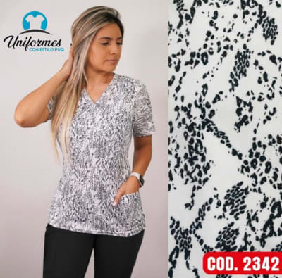 DELANTAL ESTAMPADO ELASTICADO 2342