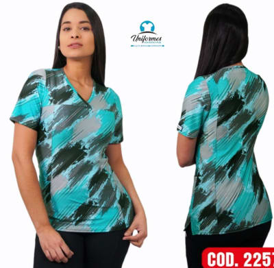 DELANTAL ESTAMPADO ELASTICADO 2257