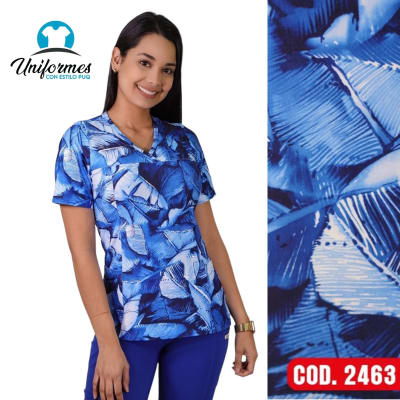 DELANTAL ESTAMPADO ELASTICADO 2463